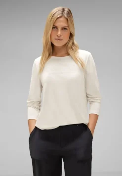 Street One Shirts*Seiden Look Shirt lucid white