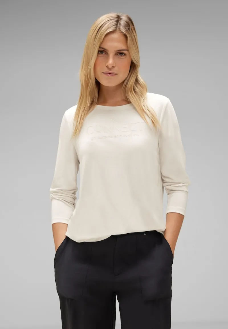 Street One Shirts*Seiden Look Shirt lucid white