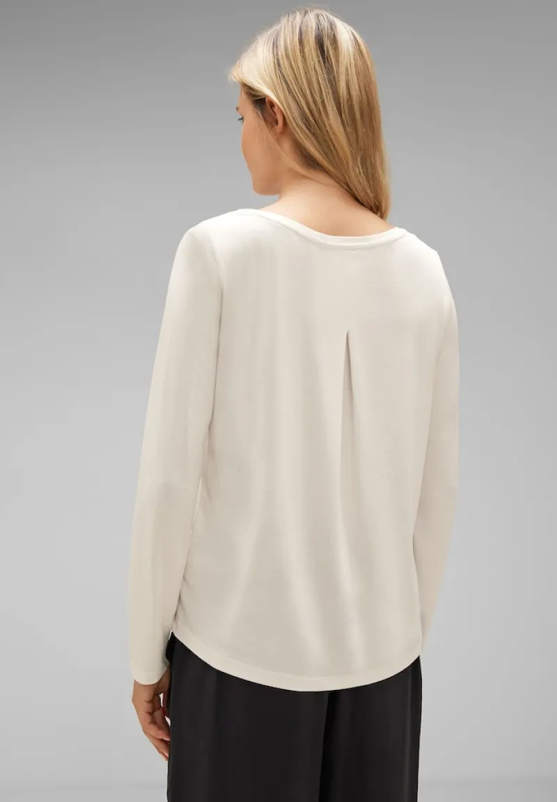 Street One Shirts*Seiden Look Shirt lucid white