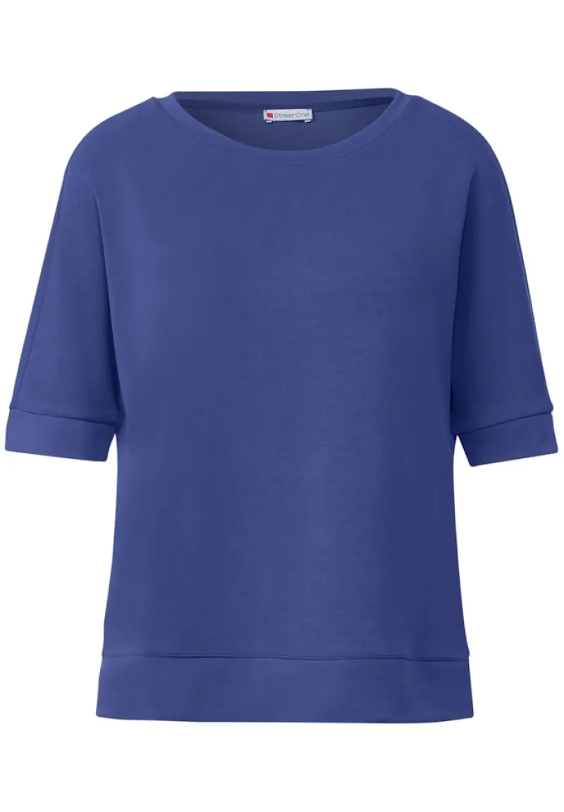 Street One Pullover & Sweatshirts*Seiden Look T-Shirt intense royal blue