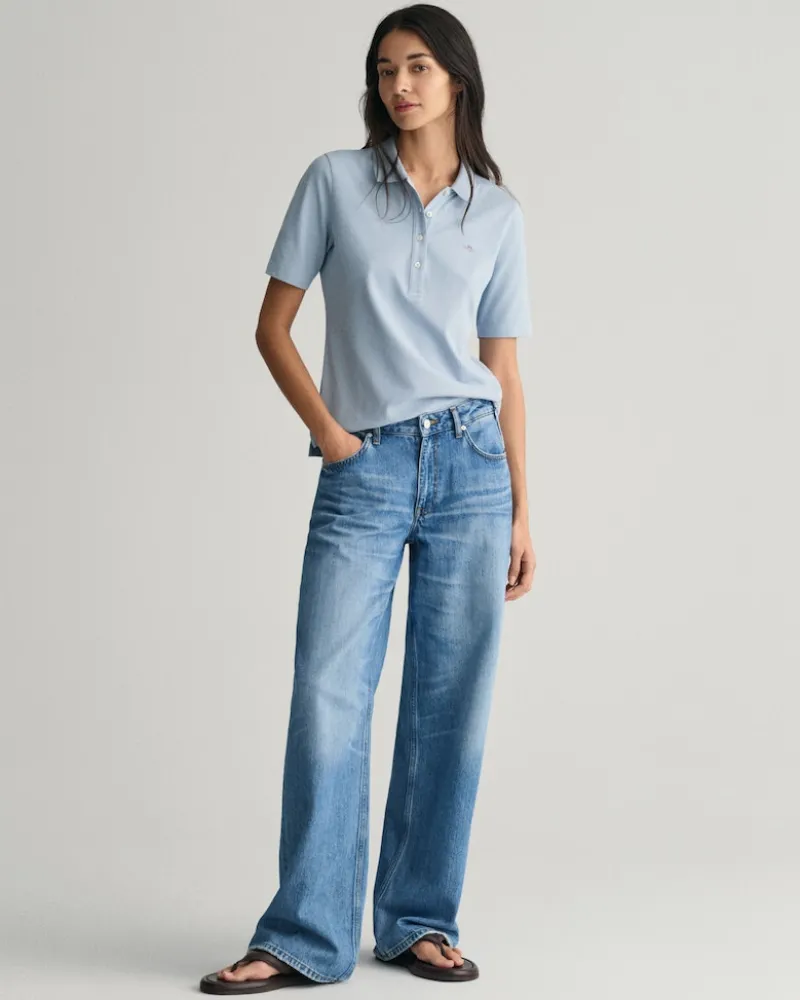 Gant Shirts*Shield Piqué Poloshirt dove blue