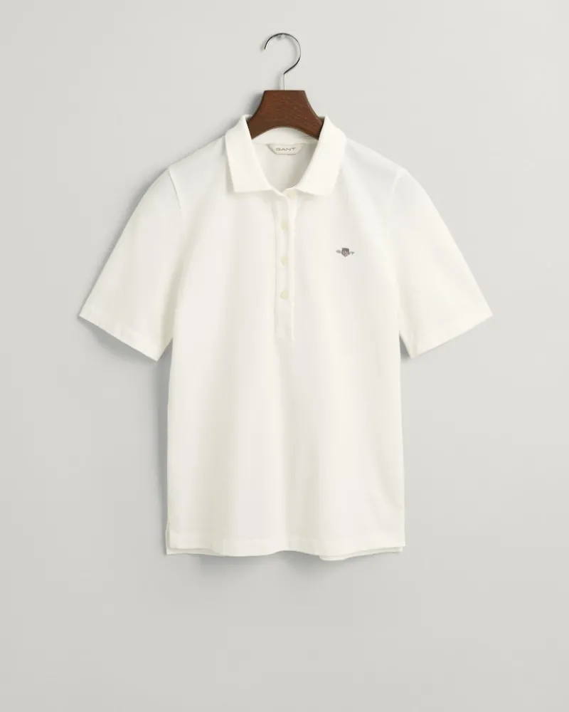 Gant Shirts*Shield Piqué Poloshirt eggshell