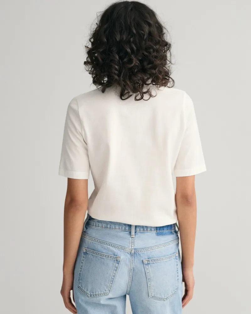 Gant Shirts*Shield Piqué Poloshirt eggshell