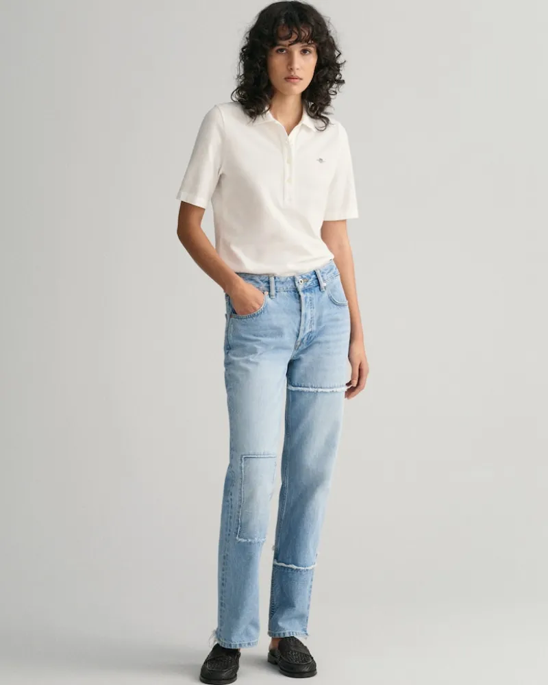 Gant Shirts*Shield Piqué Poloshirt eggshell