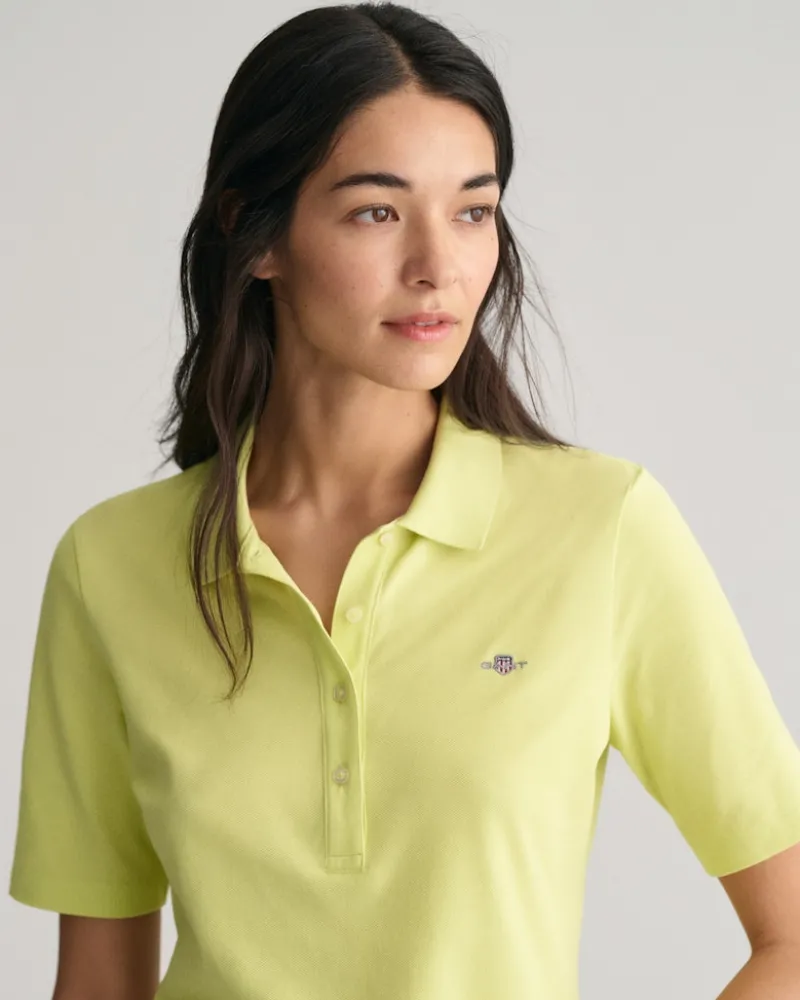 Gant Shirts*Shield Piqué Poloshirt pastel lime