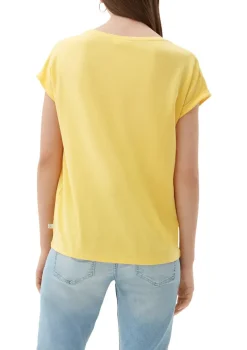 QS Shirts*Shirt aus Lyocellmix Gelb