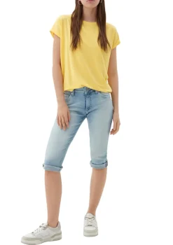 QS Shirts*Shirt aus Lyocellmix Gelb