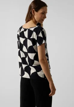 Street One Shirts*Shirt im Materialmix Black