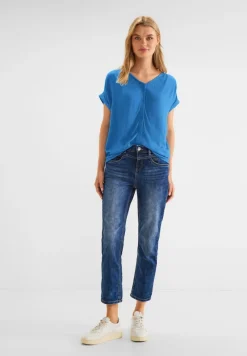 Street One Shirts*Shirt im Materialmix blue bay