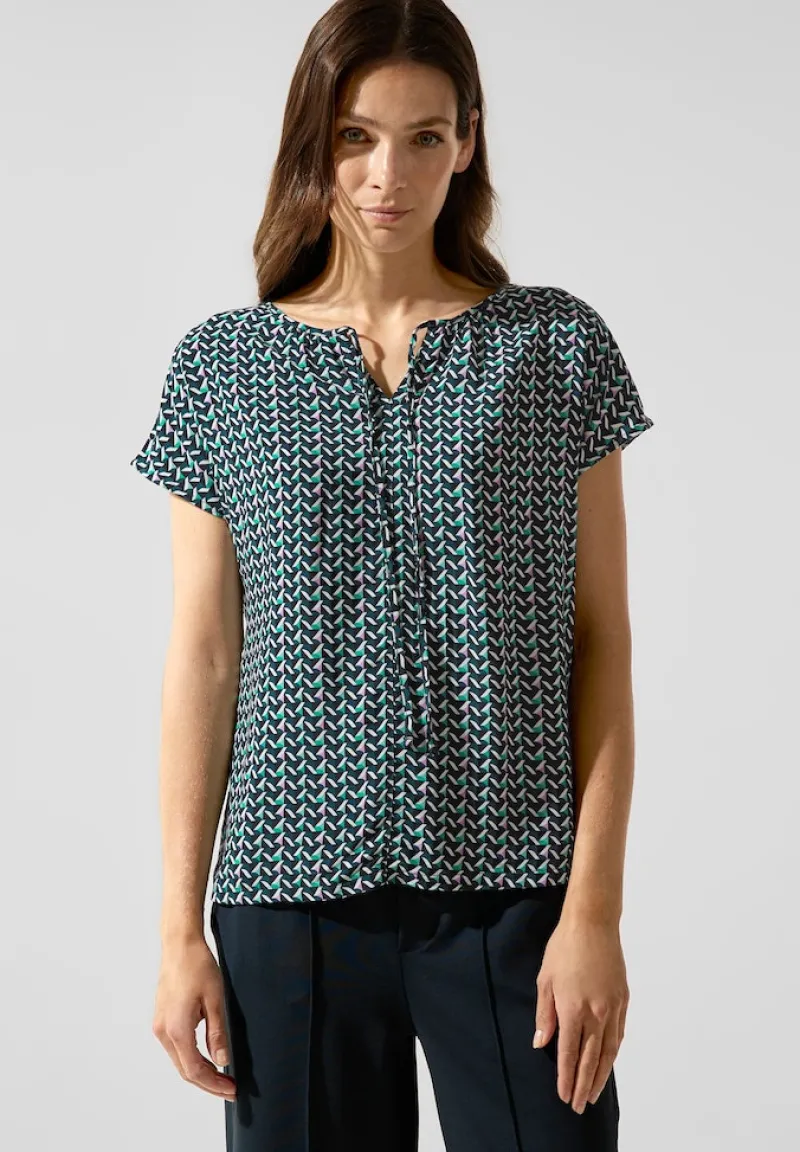 Street One Shirts*Shirt im Materialmix meta lilac