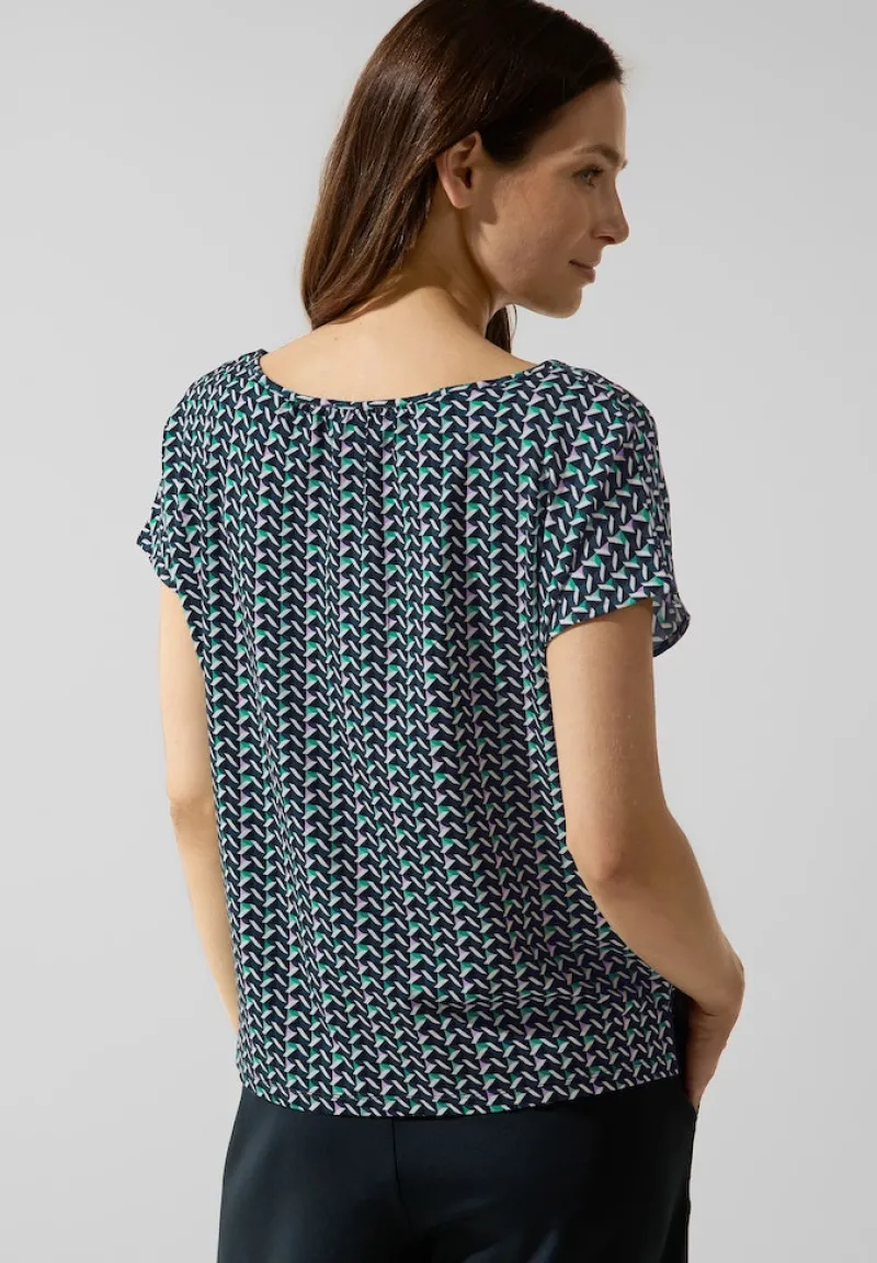 Street One Shirts*Shirt im Materialmix meta lilac