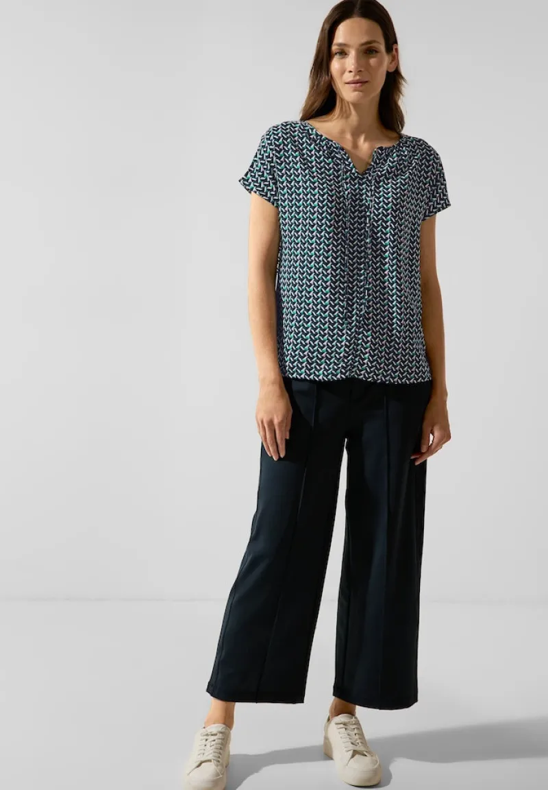 Street One Shirts*Shirt im Materialmix meta lilac