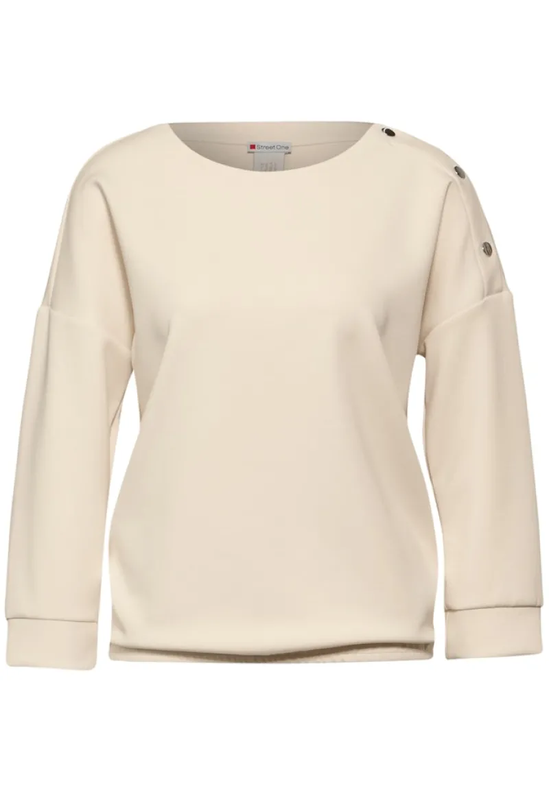 Street One Shirts*Shirt im Silk Look lucid white