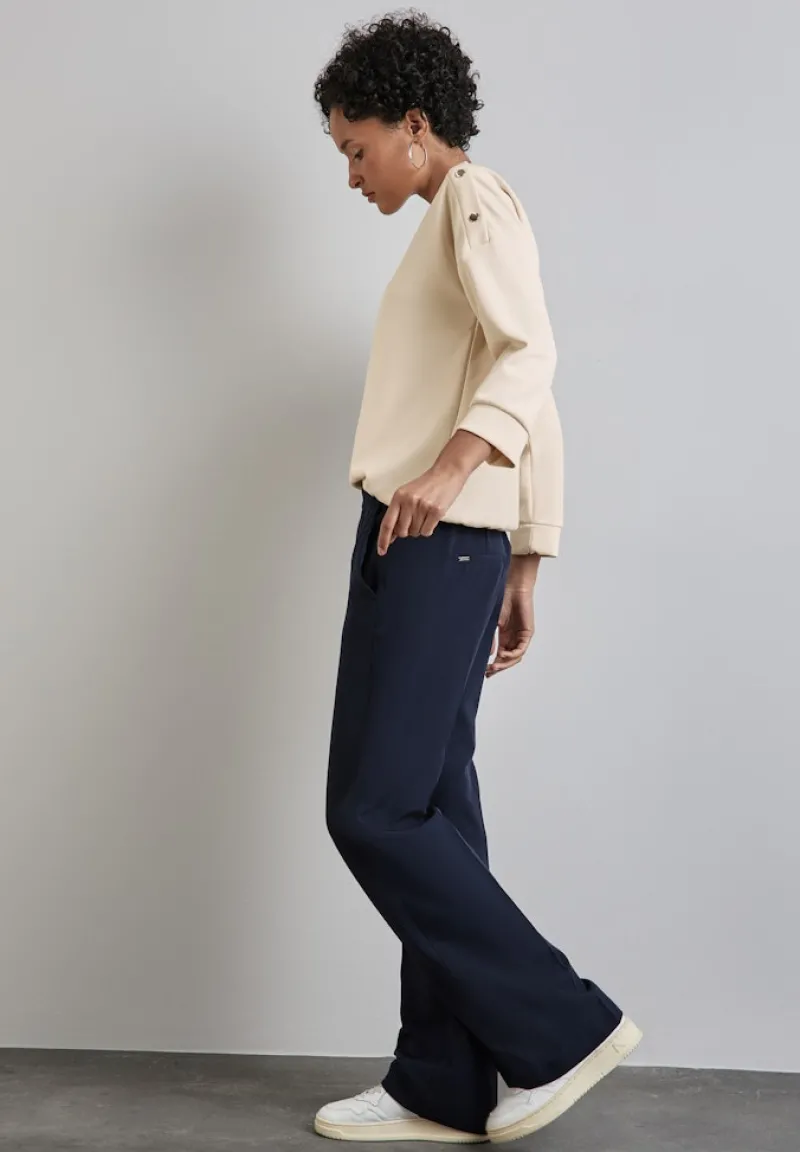 Street One Shirts*Shirt im Silk Look lucid white