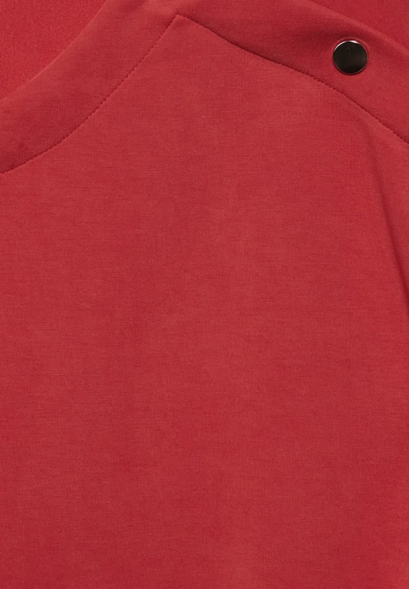 Street One Shirts*Shirt im Silk Look mandarin red