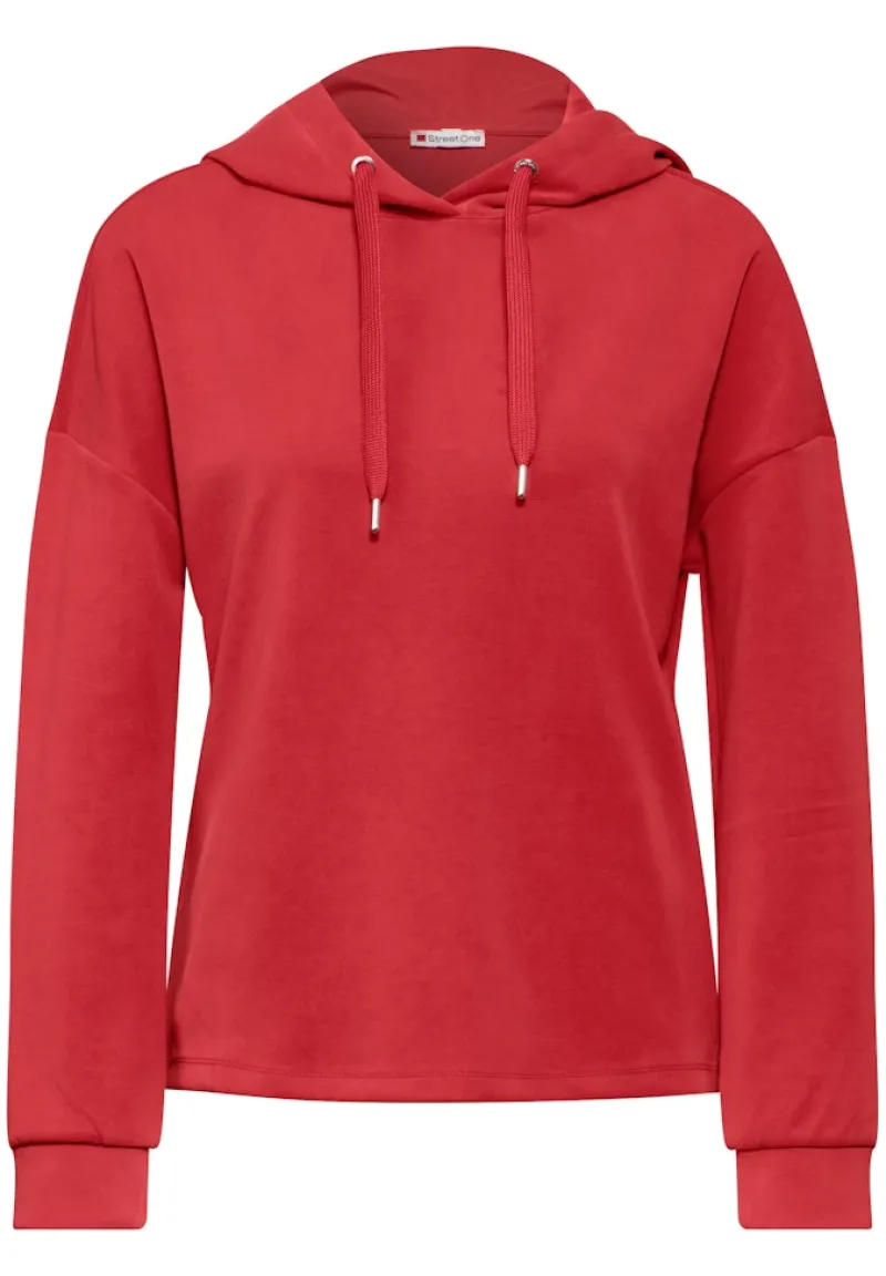 Street One Shirts*Shirt im Silk Look mandarin red