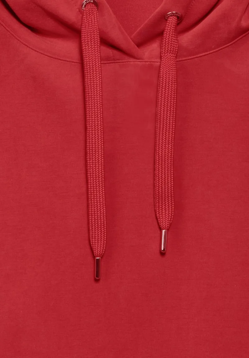 Street One Shirts*Shirt im Silk Look mandarin red