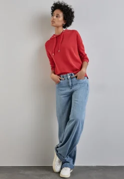 Street One Shirts*Shirt im Silk Look mandarin red