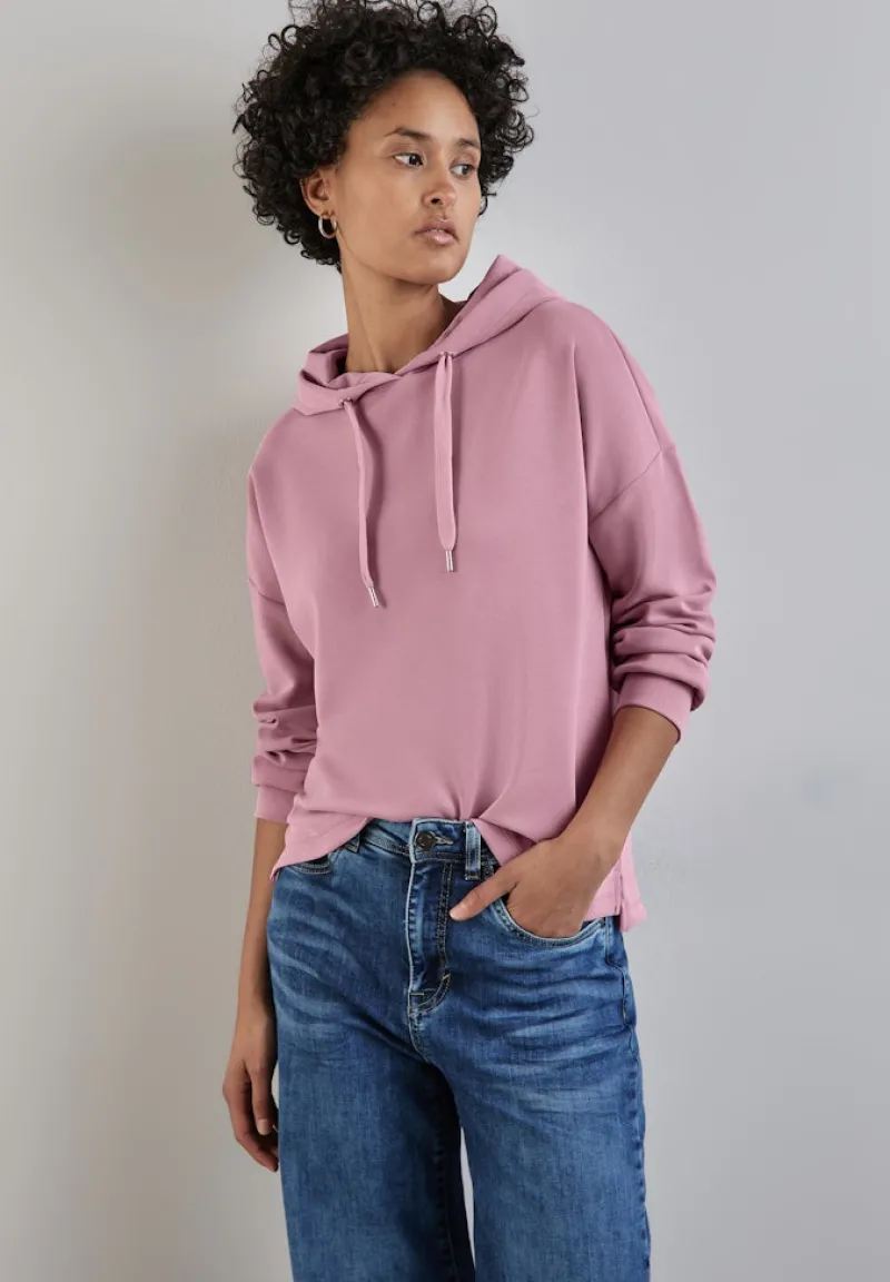 Street One Shirts*Shirt im Silk Look sunrise pink