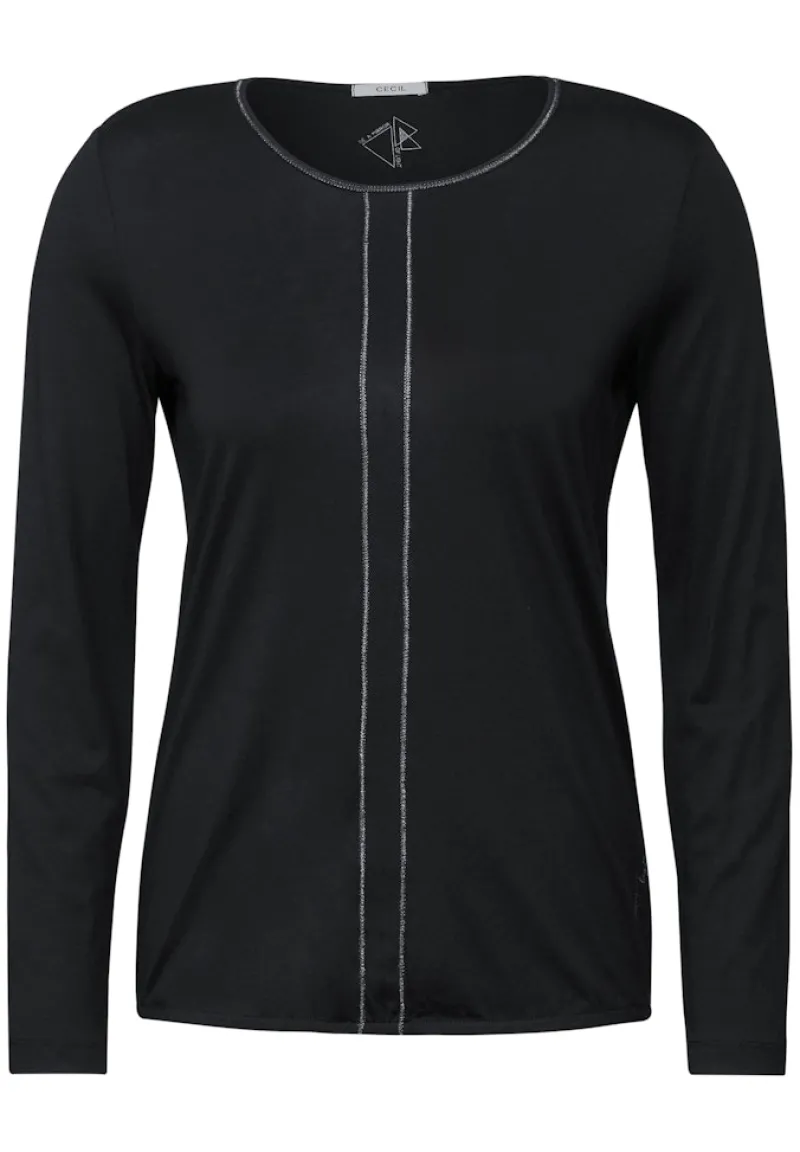 Cecil Shirts*Shirt im Tunika-Look Black