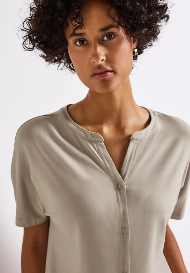Street One Shirts*Shirt im Tunika-Look morning beige