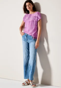 Cecil Shirts*Shirt in Ausbrenner-Optik anemone pink