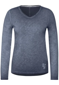 Cecil Shirts*Shirt in gewaschener Optik deep blue