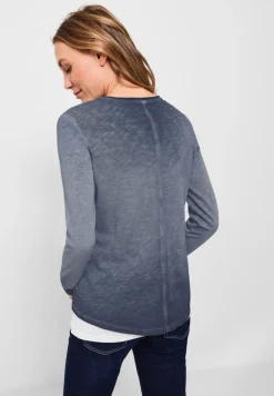 Cecil Shirts*Shirt in gewaschener Optik deep blue