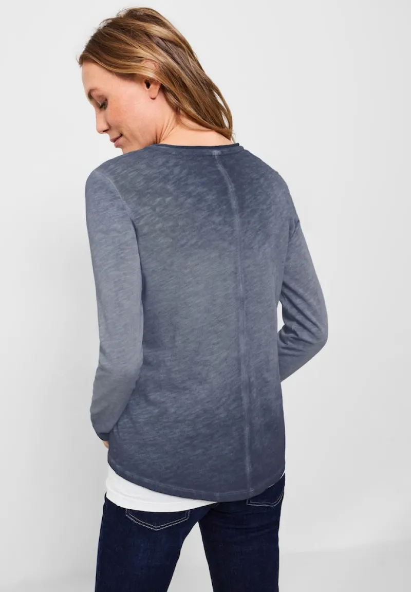 Cecil Shirts*Shirt in gewaschener Optik deep blue