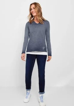 Cecil Shirts*Shirt in gewaschener Optik deep blue