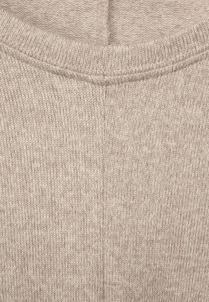 Street One Shirts*Shirt in Melange buff sand melange