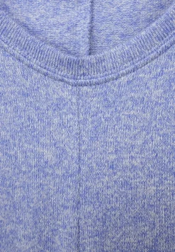 Street One Shirts*Shirt in Melange dazzling blue melange