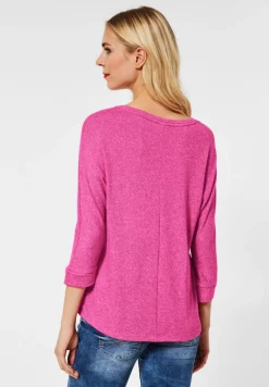 Street One Shirts*Shirt in Melange lavish pink melange