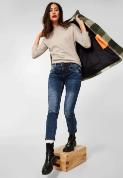 Street One Shirts*Shirt in Melange Optik buff sand melange