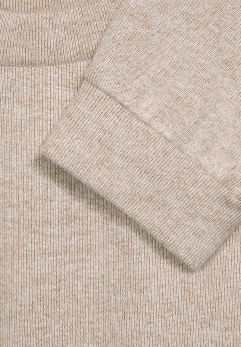 Street One Shirts*Shirt in Melange Optik buff sand melange