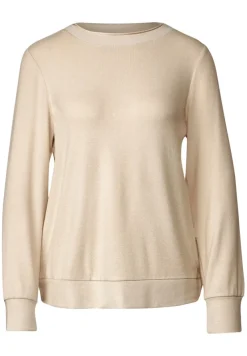 Street One Shirts*Shirt in Melange Optik light smooth sand melange