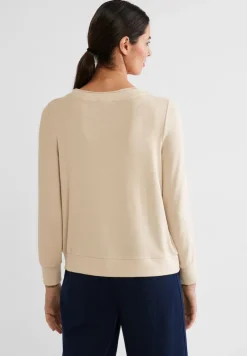 Street One Shirts*Shirt in Melange Optik light smooth sand melange