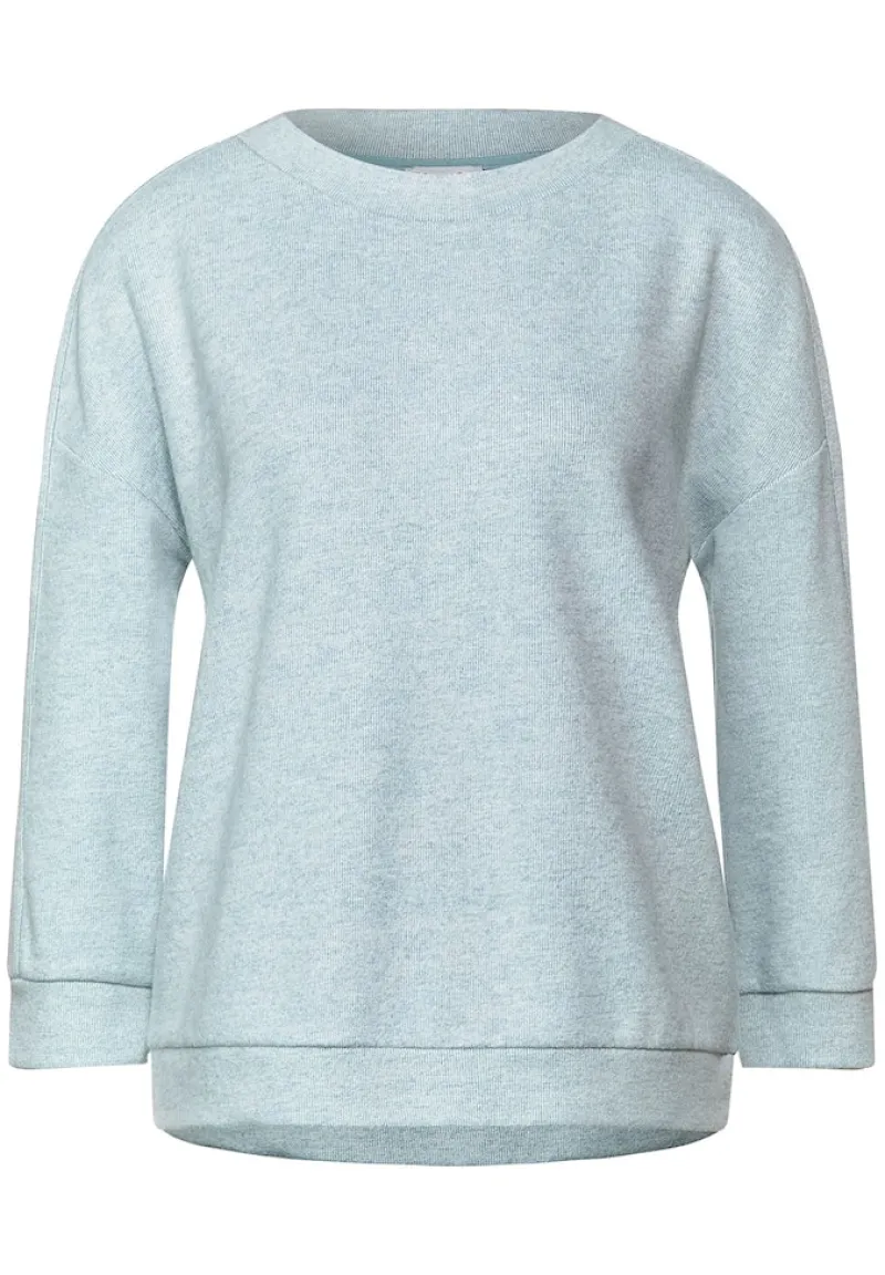 Street One Shirts*Shirt in Melange Optik milky jade melange