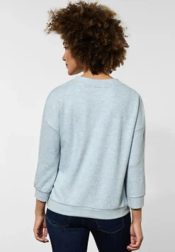 Street One Shirts*Shirt in Melange Optik milky jade melange