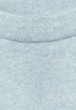 Street One Shirts*Shirt in Melange Optik milky jade melange