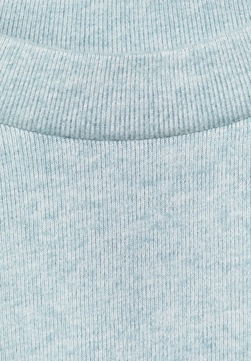 Street One Shirts*Shirt in Melange Optik milky jade melange