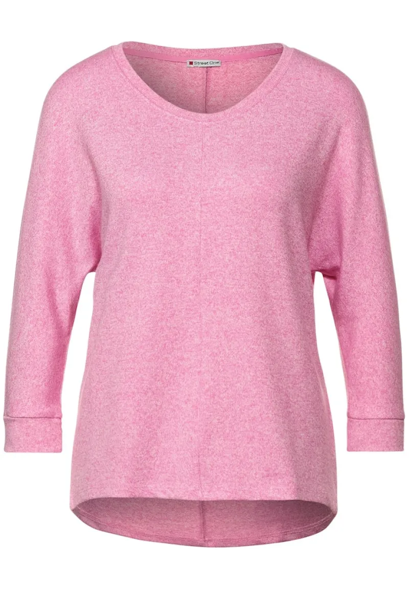 Street One Shirts*Shirt in Melange pink crush melange