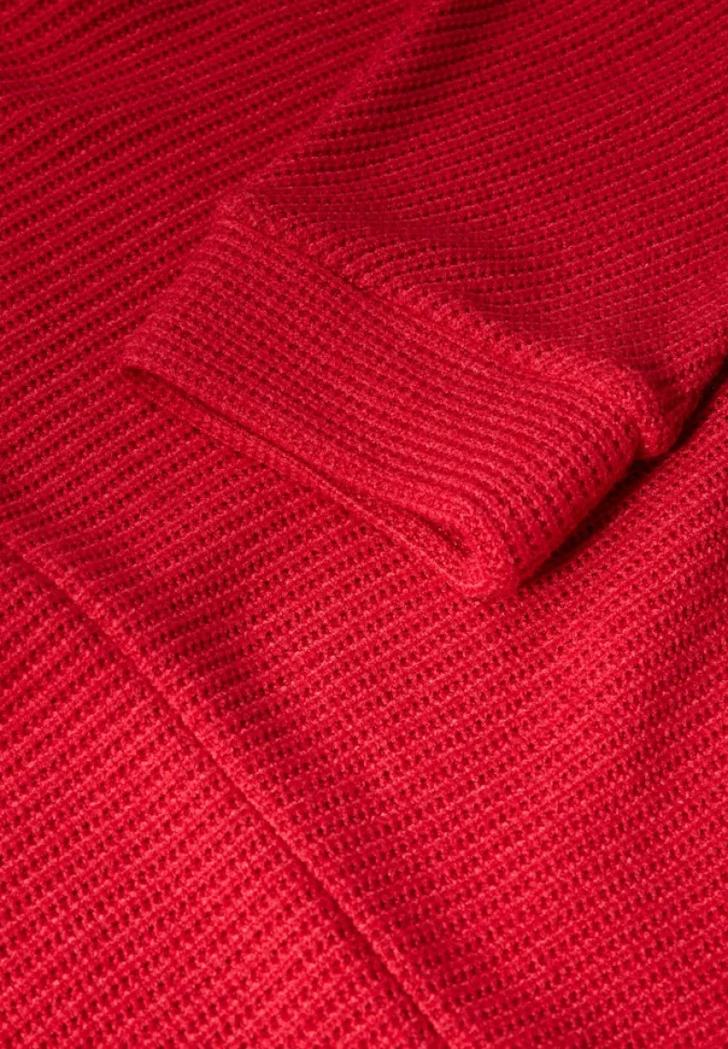 Street One Shirts*Shirt in Strick-Optik autumn red