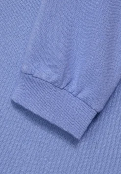 Street One Pullover & Sweatshirts*Shirt in Unifarbe shiny blue melange