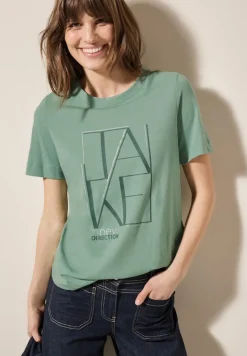 Cecil Shirts*Shirt mit Artwork matcha green