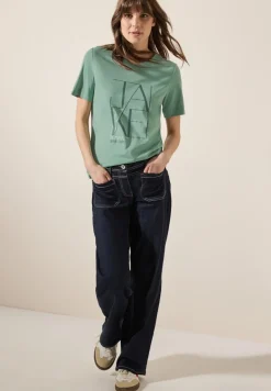Cecil Shirts*Shirt mit Artwork matcha green