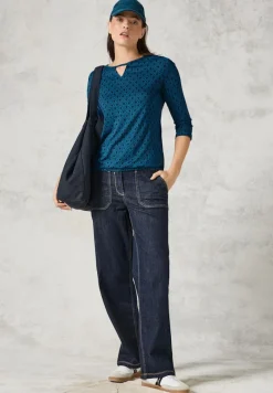 Cecil Shirts*Shirt mit Cut Out celestial aqua blue