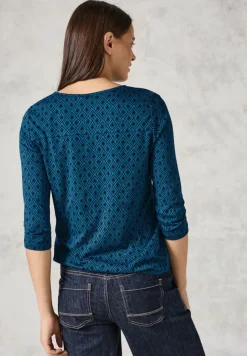 Cecil Shirts*Shirt mit Cut Out celestial aqua blue