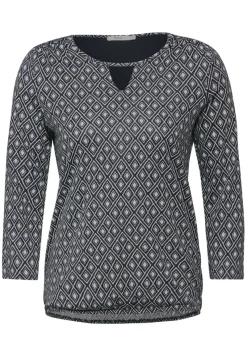 Cecil Shirts*Shirt mit Cut Out deep charcoal grey