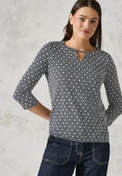 Cecil Shirts*Shirt mit Cut Out deep charcoal grey